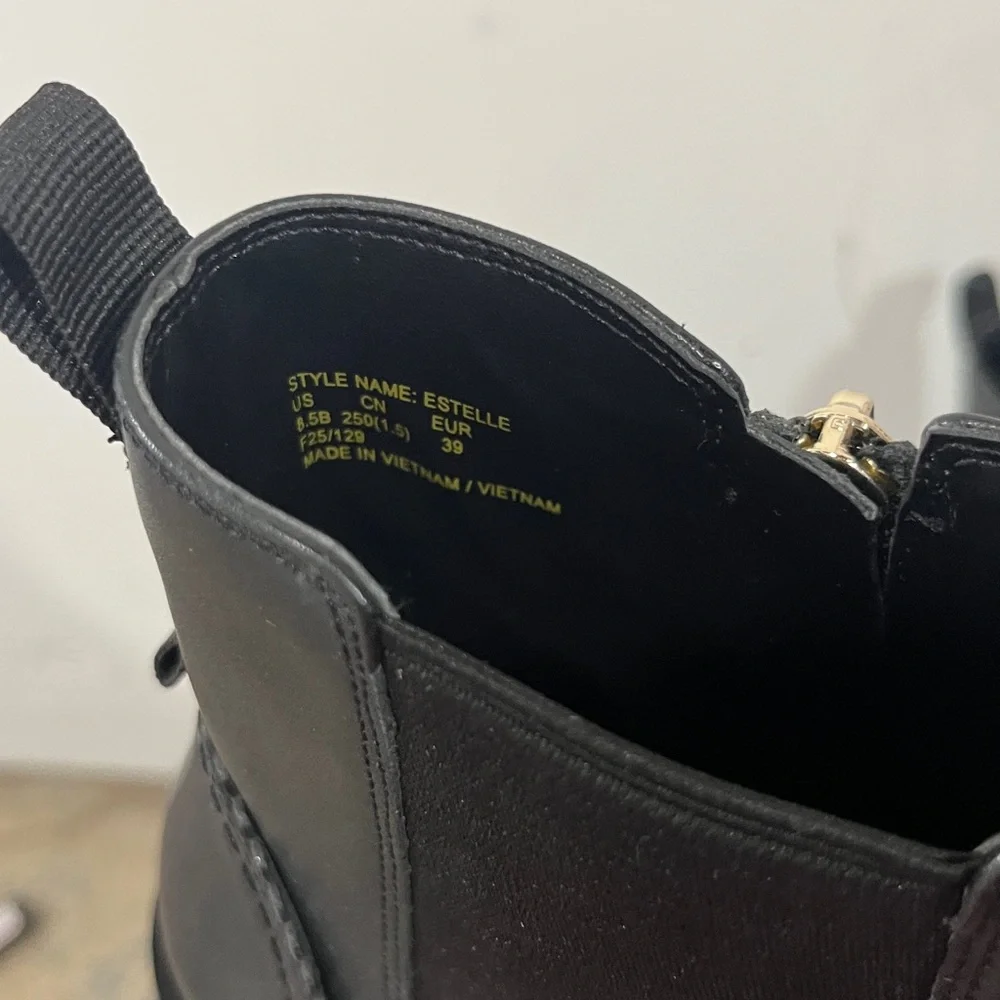 Kate Spade Estelle Black Ankle Chelsea Boots Women's Size 8.5